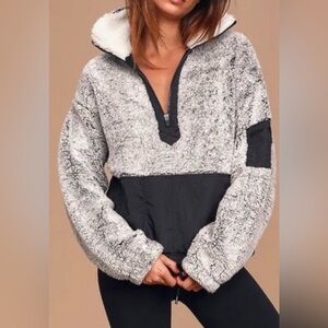 Free People Movement BFF Sherpa Pullover Jacket- Oversized
